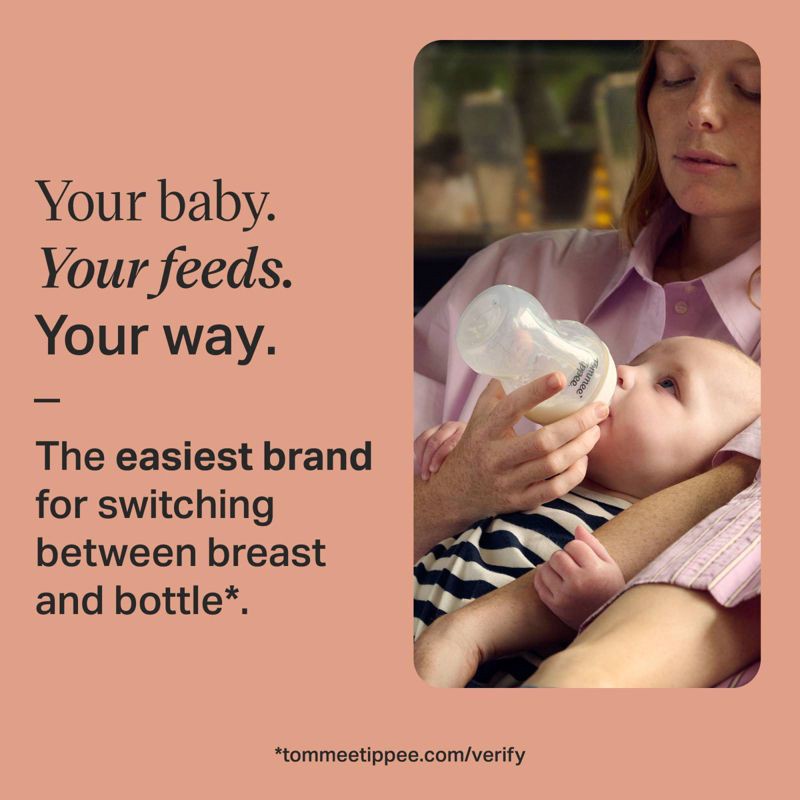 slide 3 of 10, Tommee Tippee Natural Start Slow-Flow Breast-Like Nipple Anti-Colic Baby Bottle - 9oz/3pk, 3 ct; 9 oz