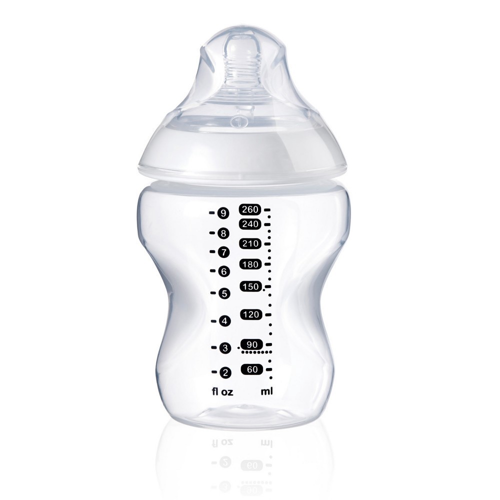 slide 2 of 7, Tommee Tippee Closer To Nature Baby Bottle - Clear, 9 oz