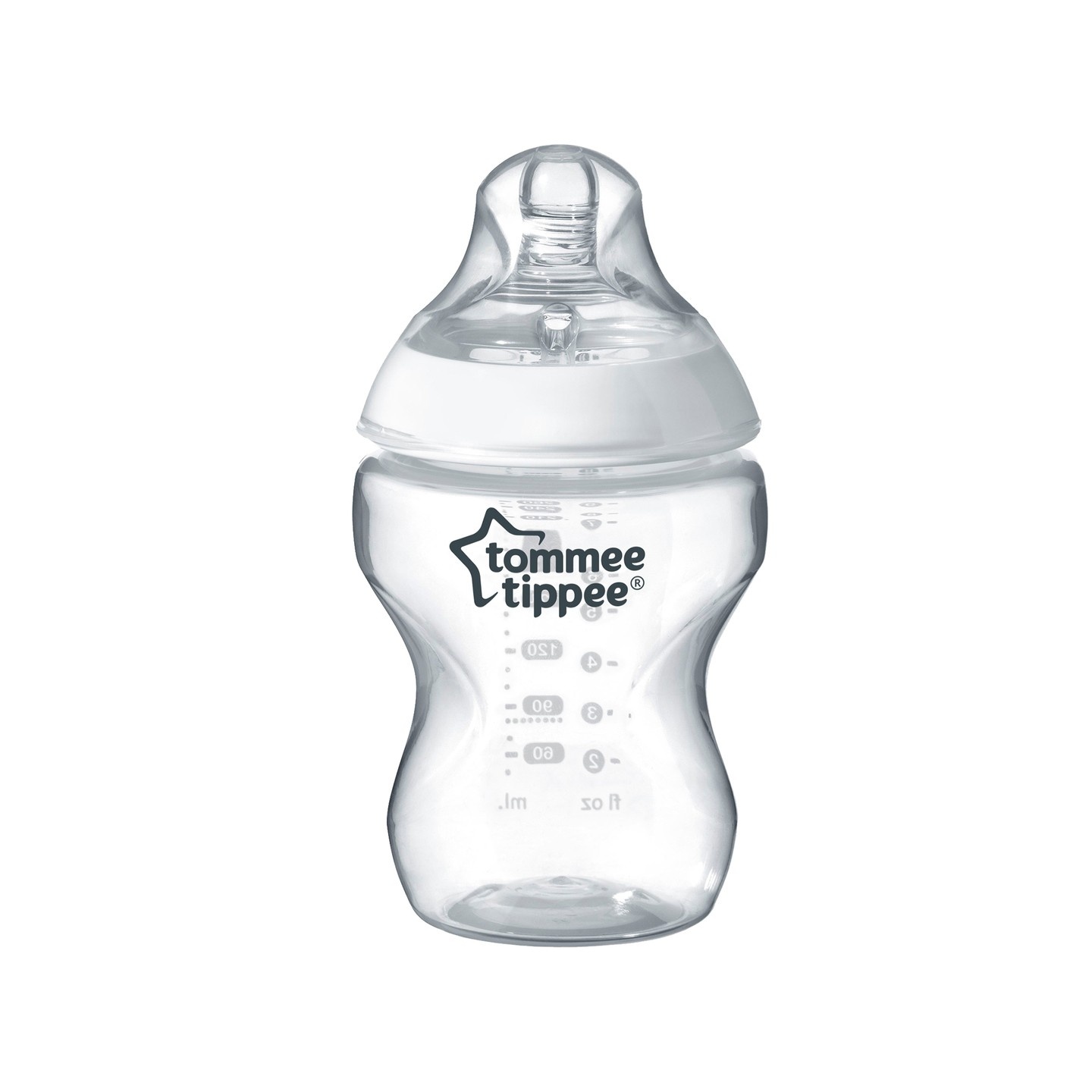 slide 1 of 7, Tommee Tippee Closer To Nature Baby Bottle - Clear, 9 oz