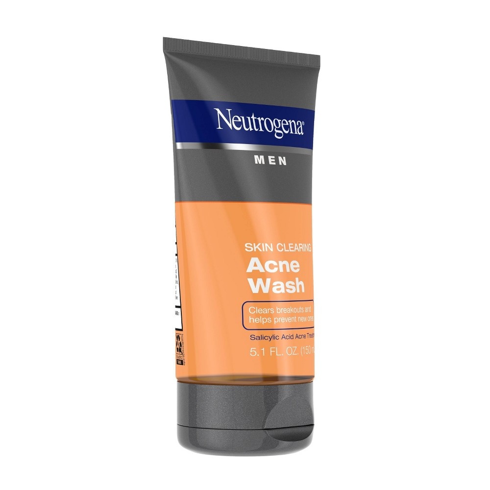 slide 7 of 8, Neutrogena Men Skin Clearing Salicylic Acid Acne Face Wash, 5.1 fl oz