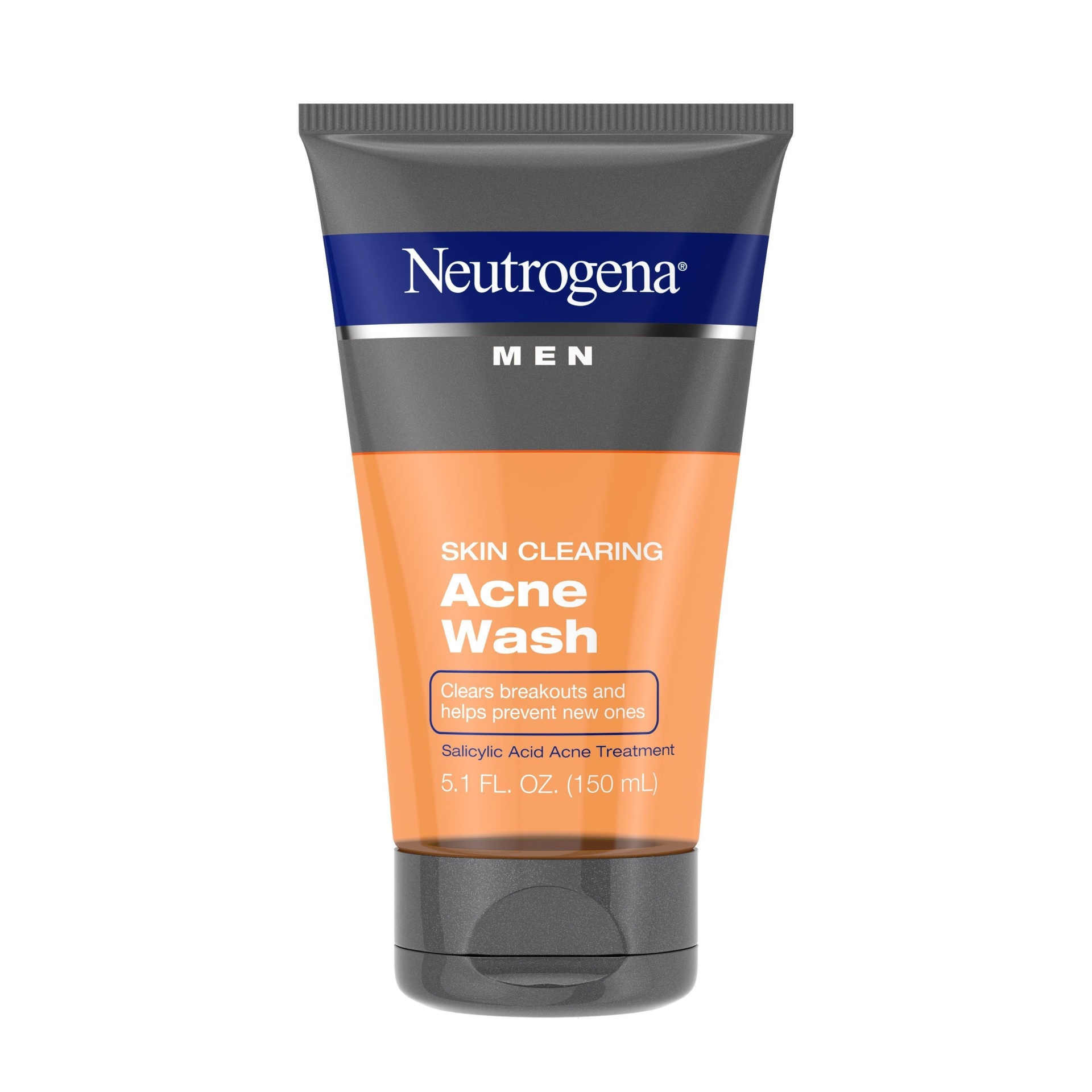 slide 1 of 8, Neutrogena Men Skin Clearing Salicylic Acid Acne Face Wash, 5.1 fl oz