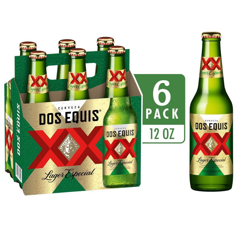 slide 1 of 7, Dos Equis Mexican Lager Beer - 6pk/12 fl oz Bottles, 6 ct; 12 fl oz