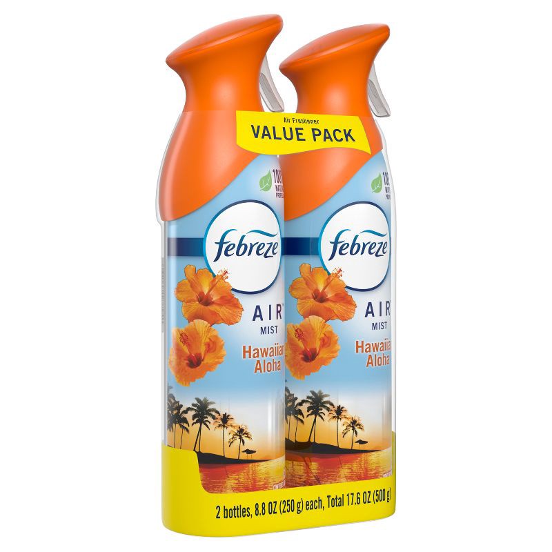 slide 8 of 10, Febreze Odor-Fighting Air Freshener - Hawaiian Aloha - 8.8oz/2pk, 2 ct; 8.8 oz