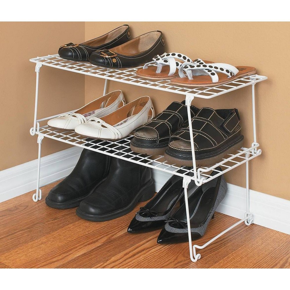 slide 2 of 5, ClosetMaid 21" Stack or Hang Wire Shelf White, 1 ct