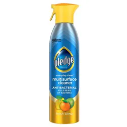 Pledge Multi-Surface Cleaner Antibacterial Spray - Fresh Citrus - 9.7oz