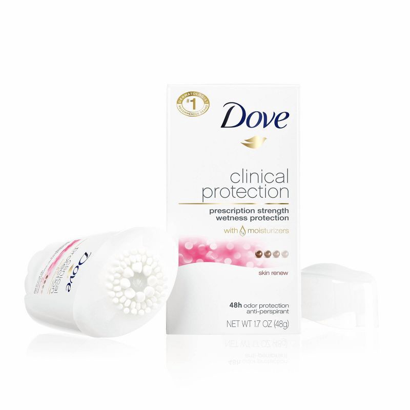 slide 4 of 6, Dove Beauty Clinical Protection Skin Renew Women's Antiperspirant & Deodorant Stick - 1.7oz, 1.7 oz