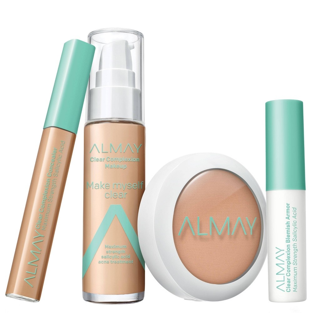 slide 5 of 5, Almay Clear Complexion Makeup with Salicylic Acid - 300 Naked - 1 fl oz., 1 fl oz