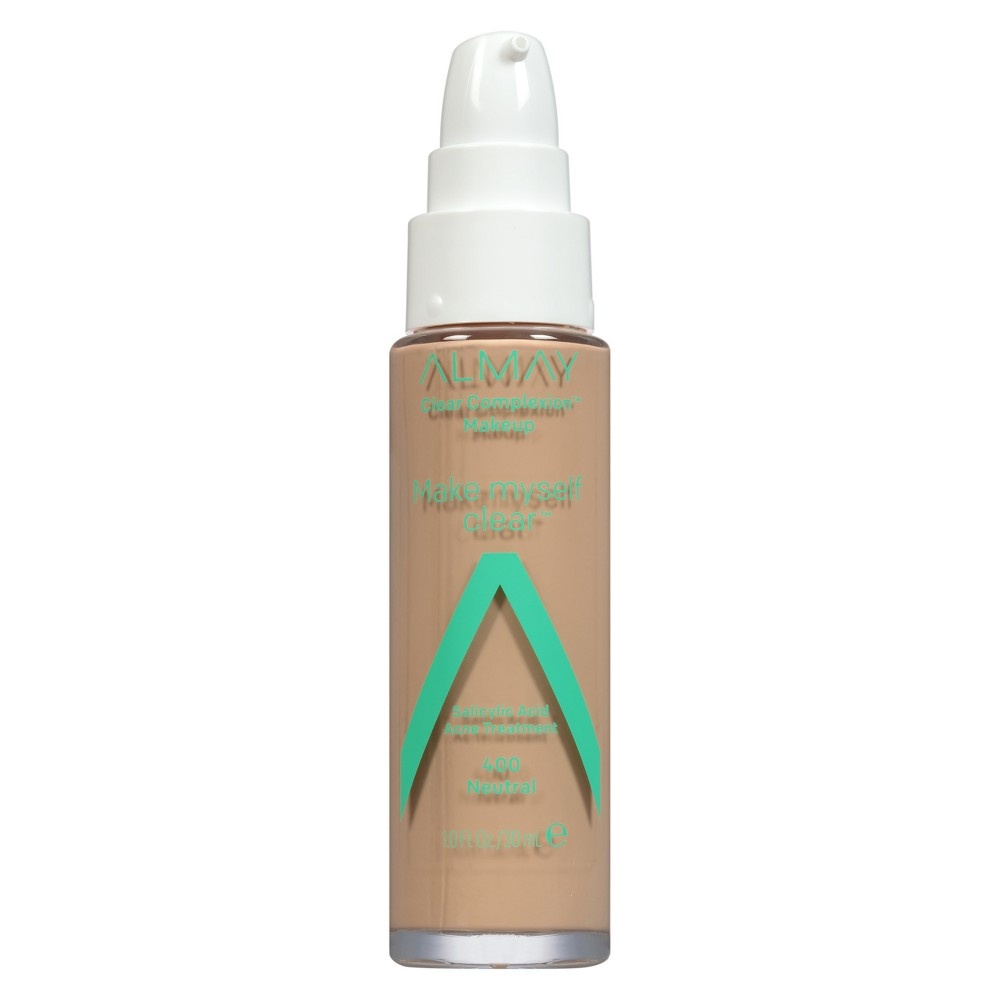 slide 2 of 4, Almay Clear Complexion Makeup with Salicylic Acid - 400 Neutral, 1 fl oz