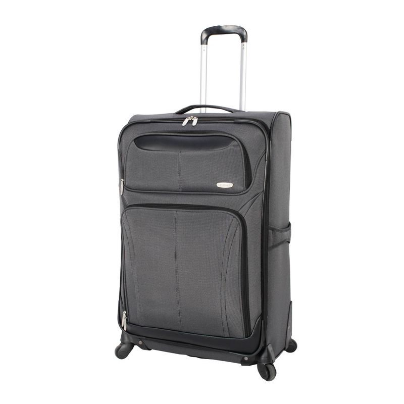 slide 2 of 8, Skyline Softside Carry On Spinner Suitcase - Gray, 1 ct