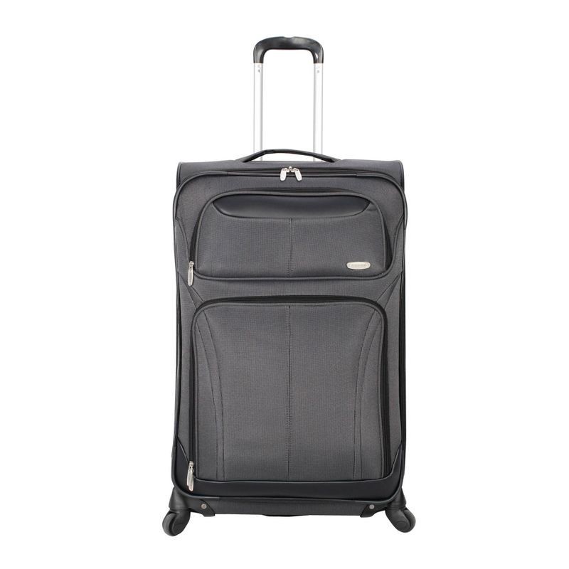 slide 1 of 8, Skyline Softside Carry On Spinner Suitcase - Gray, 1 ct