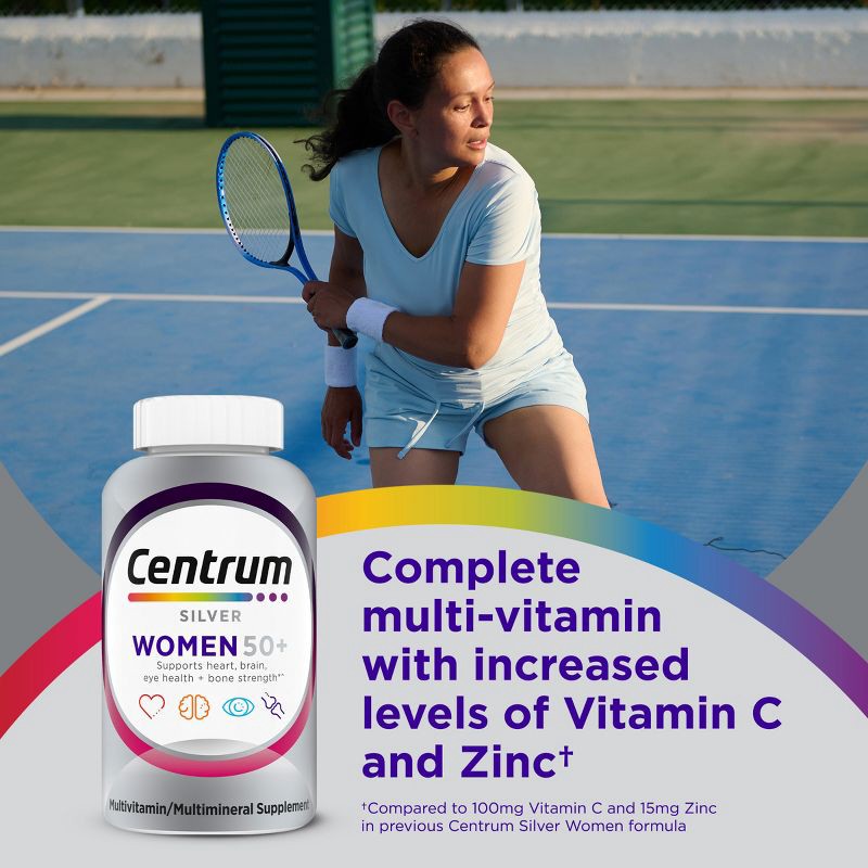 slide 3 of 14, Centrum Silver Women 50+ Multivitamin/Multimineral Supplement Gummies - 100ct, 100 ct
