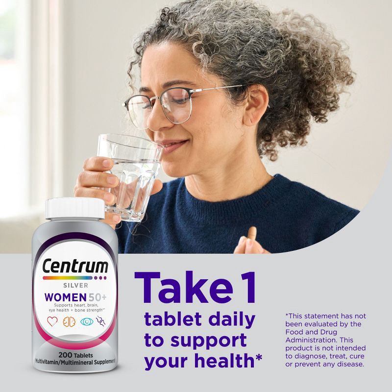 slide 6 of 14, Centrum Silver Women 50+ Multivitamin/Multimineral Supplement Gummies - 100ct, 100 ct