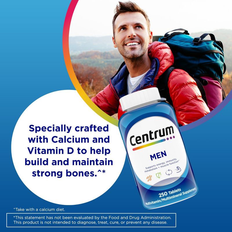 slide 6 of 12, Centrum Men Multivitamin / Multimineral Dietary Supplement Tablets - 120ct, 120 ct