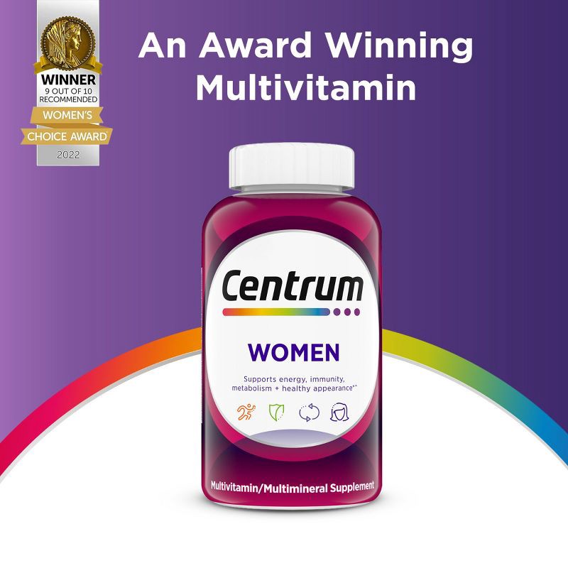 slide 7 of 12, Centrum Women Multivitamin/Multimineral Supplement Tablets - 120ct, 120 ct