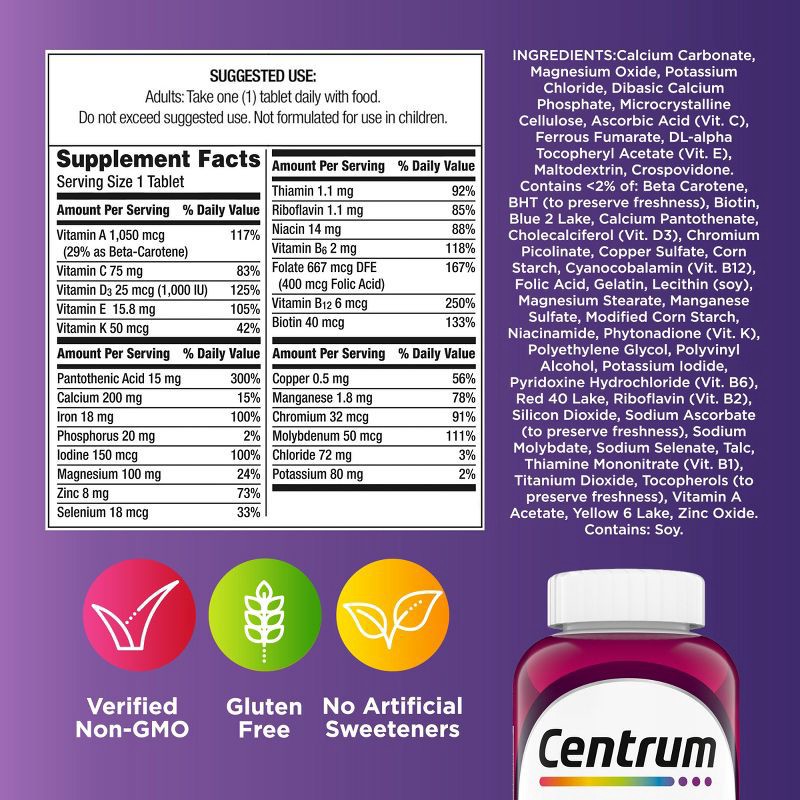 slide 11 of 12, Centrum Women Multivitamin/Multimineral Supplement Tablets - 120ct, 120 ct