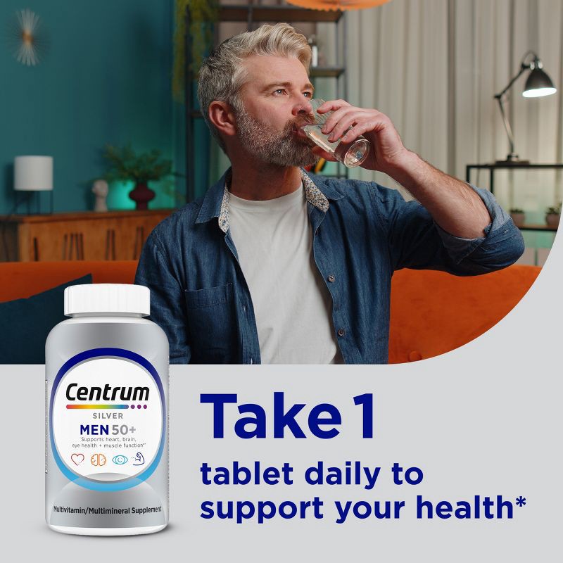 slide 6 of 14, Centrum Silver Men 50+ Multivitamin/Multimineral Supplement Gummies - 100ct, 100 ct