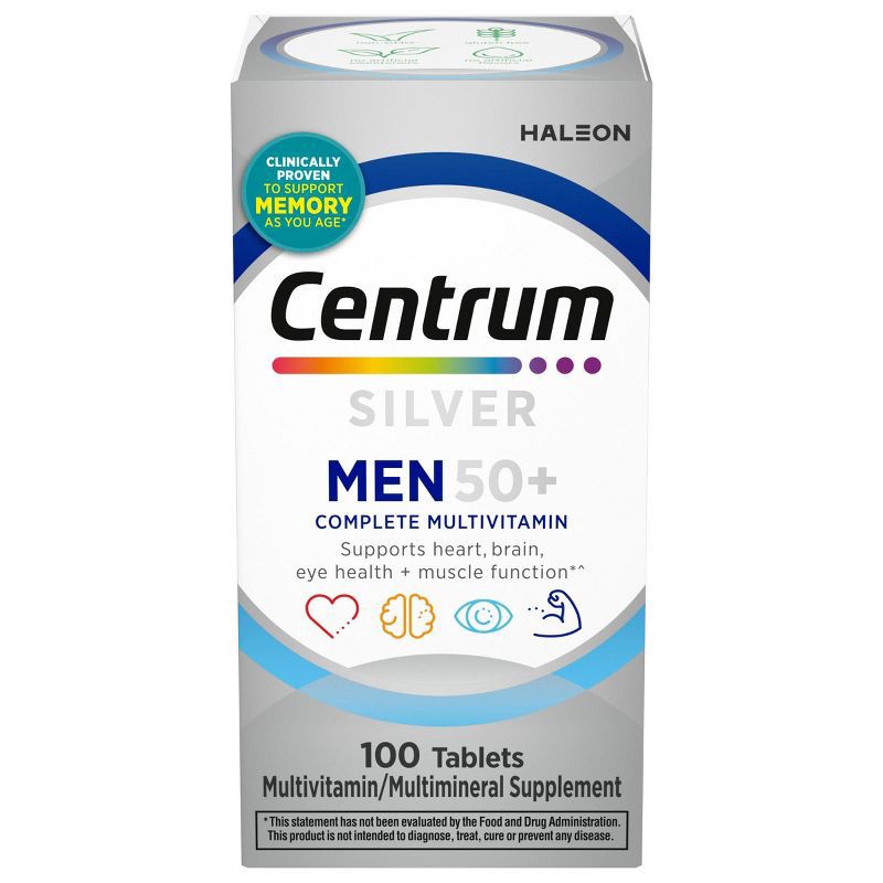 slide 1 of 14, Centrum Silver Men 50+ Multivitamin/Multimineral Supplement Gummies - 100ct, 100 ct