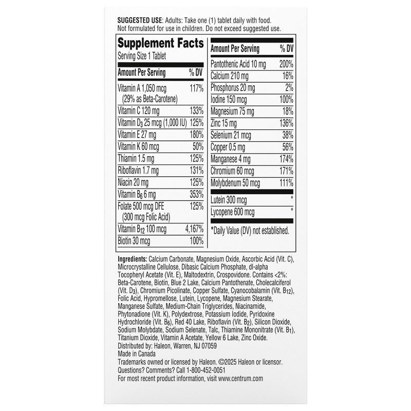 slide 10 of 14, Centrum Silver Men 50+ Multivitamin/Multimineral Supplement Gummies - 100ct, 100 ct