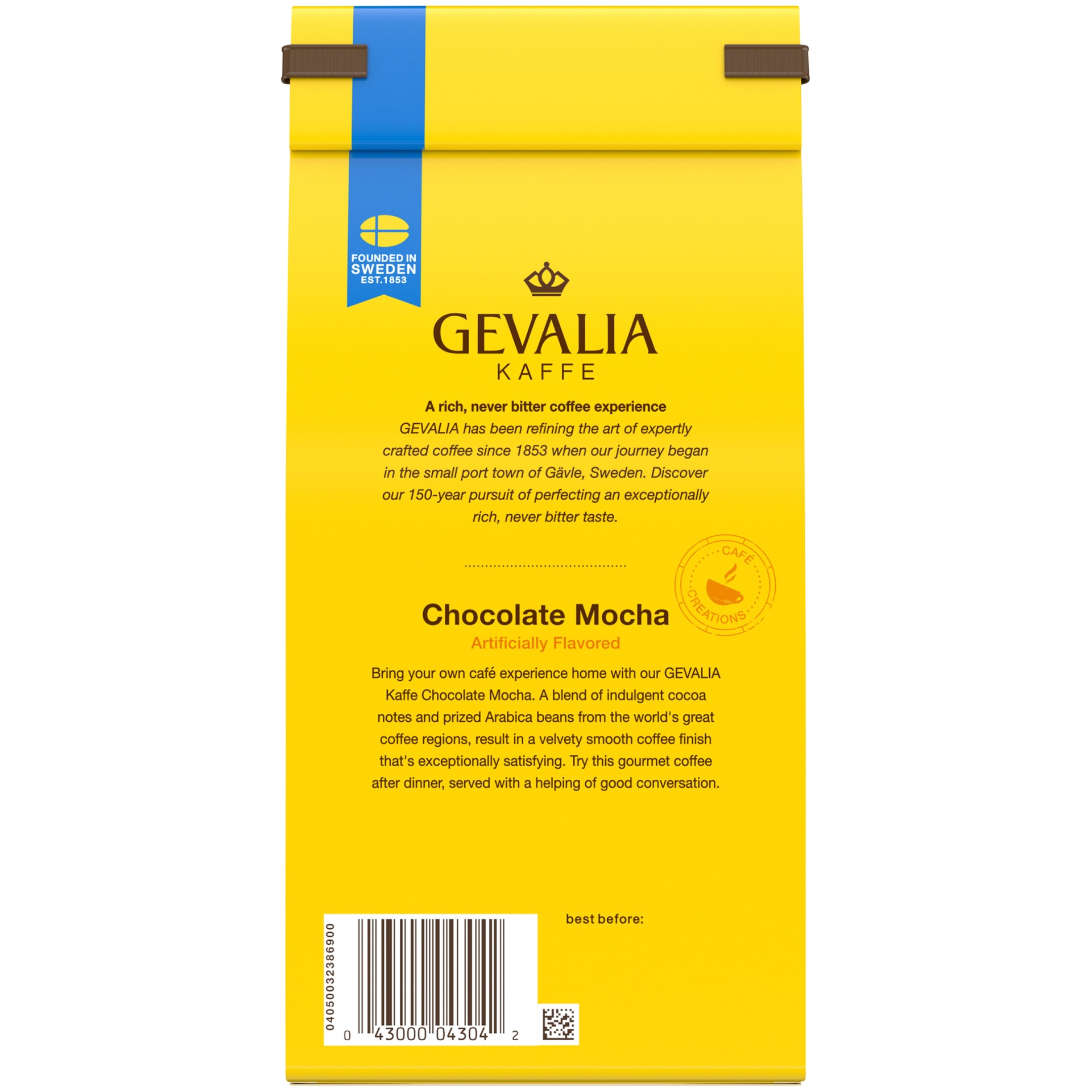 slide 5 of 6, Gevalia Chocolate Mocha Flavored Light Roast Ground Coffee, 12 oz
