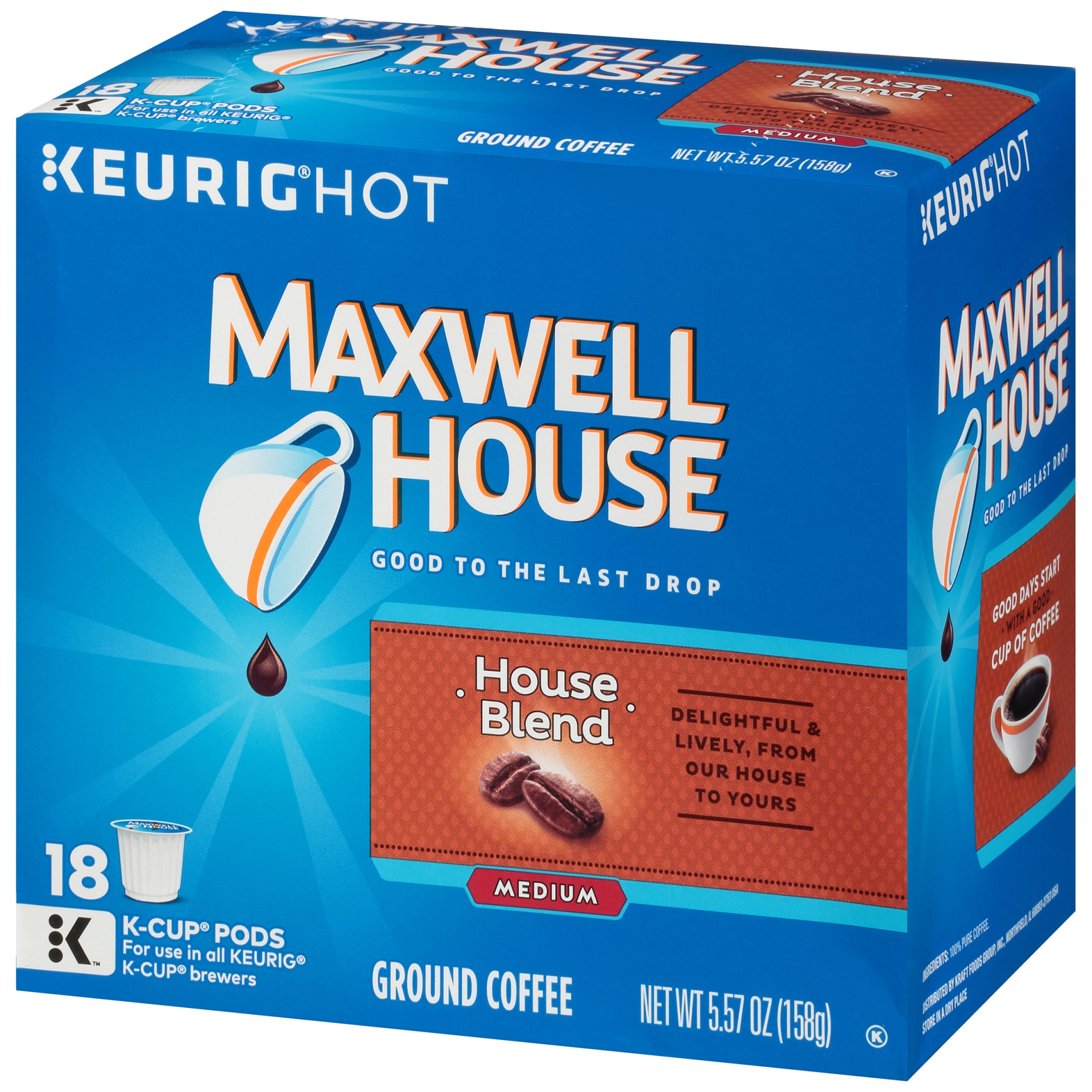 slide 4 of 6, Maxwell House Caf Collection House Blend Medium Roast Coffee Cup Pods, 18 ct