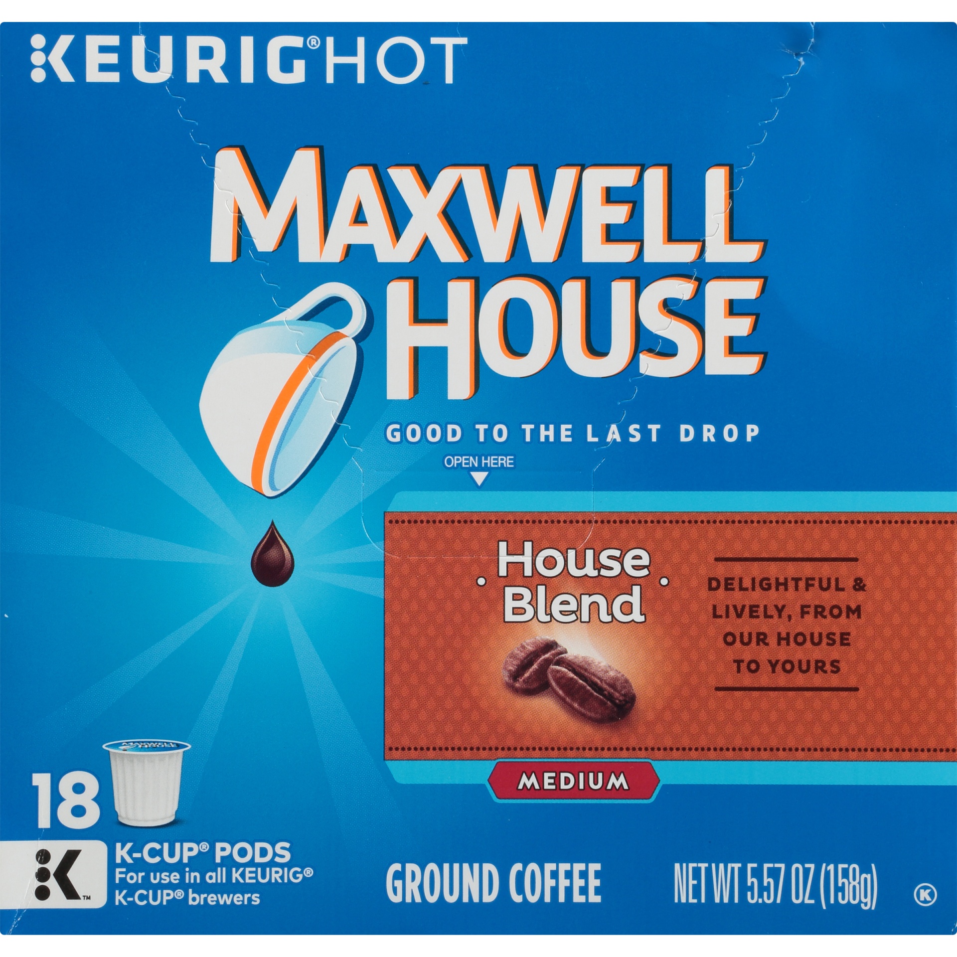 slide 5 of 6, Maxwell House Caf Collection House Blend Medium Roast Coffee Cup Pods, 18 ct