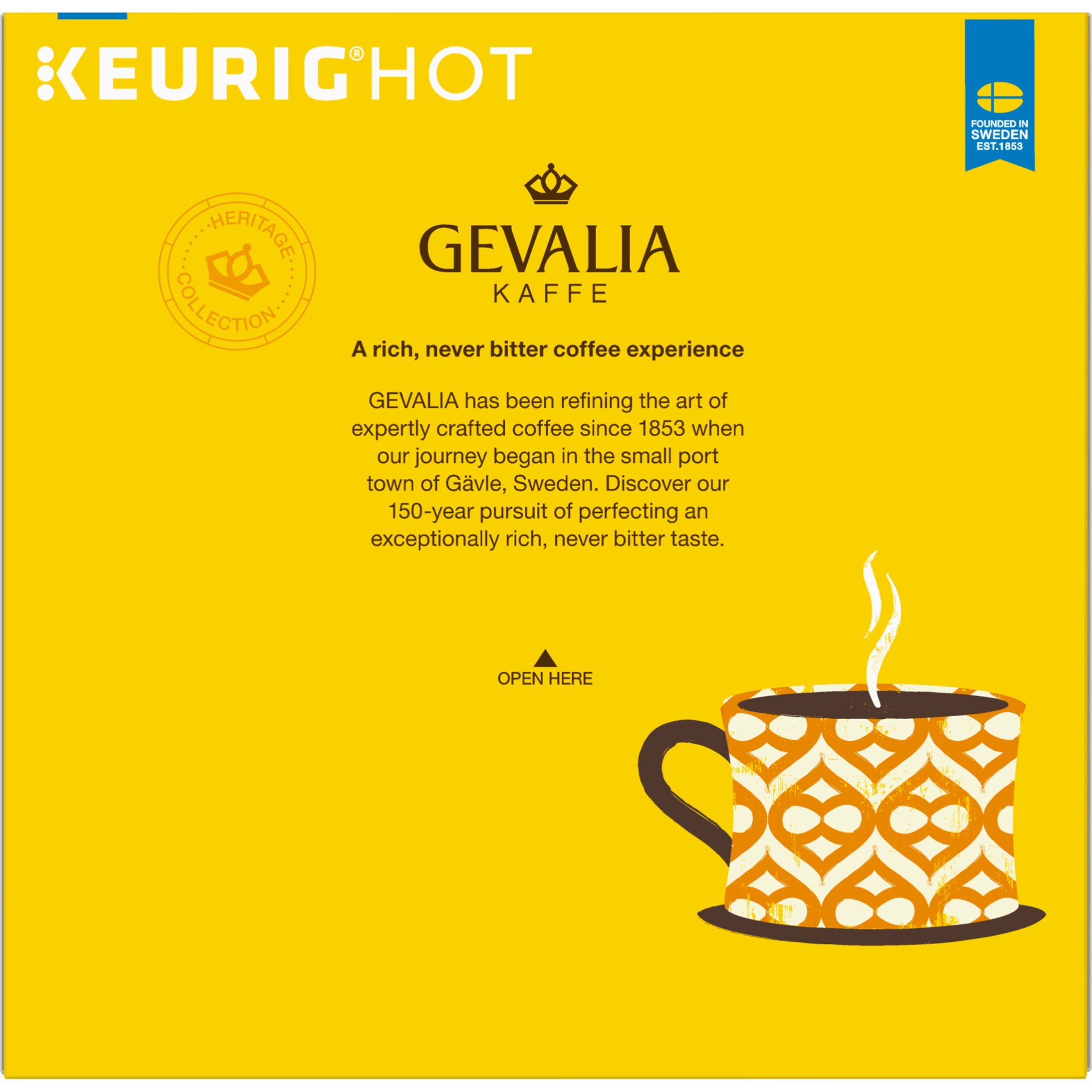 slide 6 of 7, Gevalia Kaffe Signature Blend Mild-Medium Roast Coffee Cup Pods, 18 ct