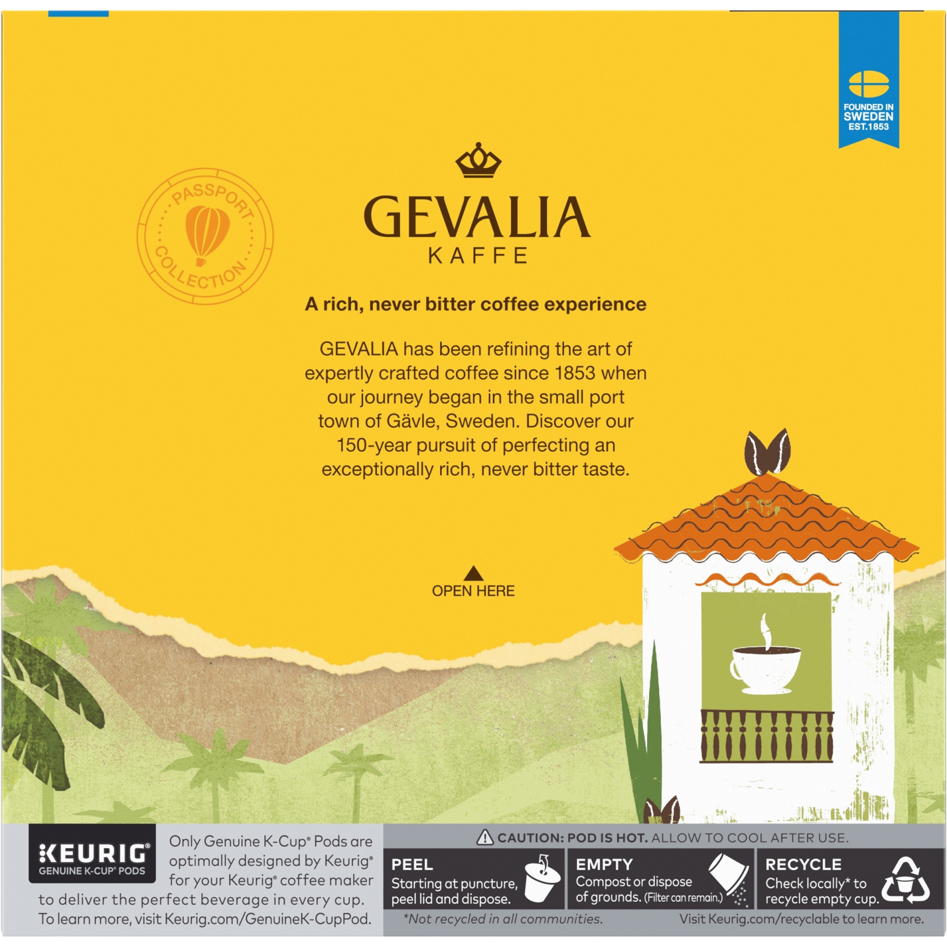 slide 5 of 6, Gevalia Kaffe Colombia Medium Roast Coffee Cup Pods, 18 ct