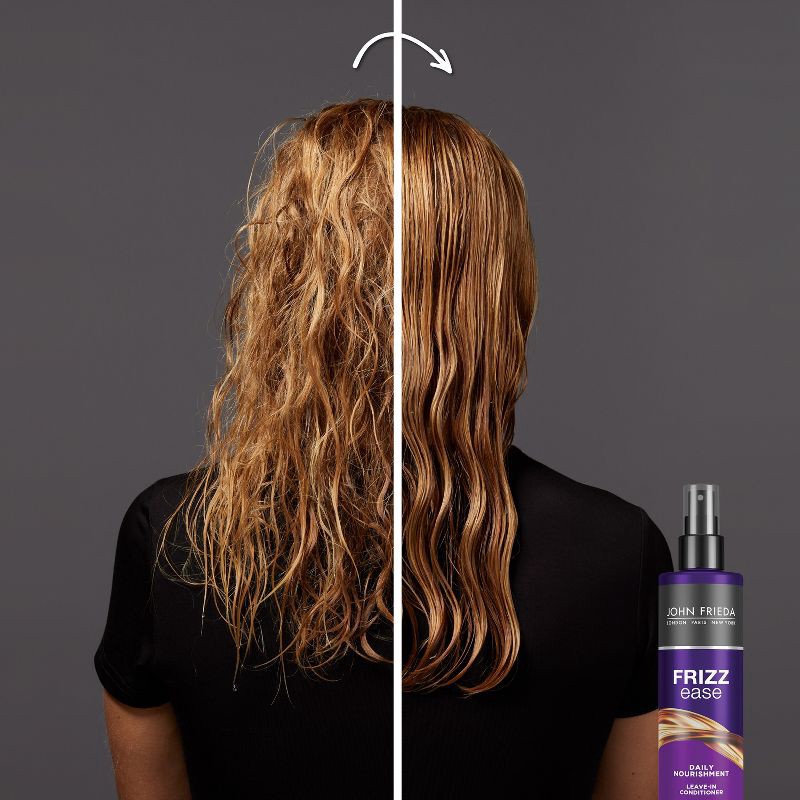 slide 4 of 5, John Frieda Frizz Ease Daily Nourishment Leave-In Conditioner Spray for Frizz-Prone Hair - 8 fl oz, 8 fl oz