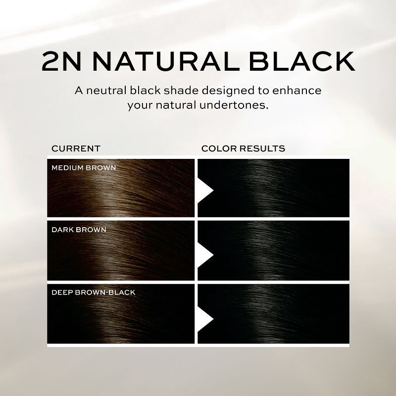 slide 5 of 9, John Frieda Luminous Black Precision Foam Color, Hair Color Foam - 2N Natural Black, 1 ct