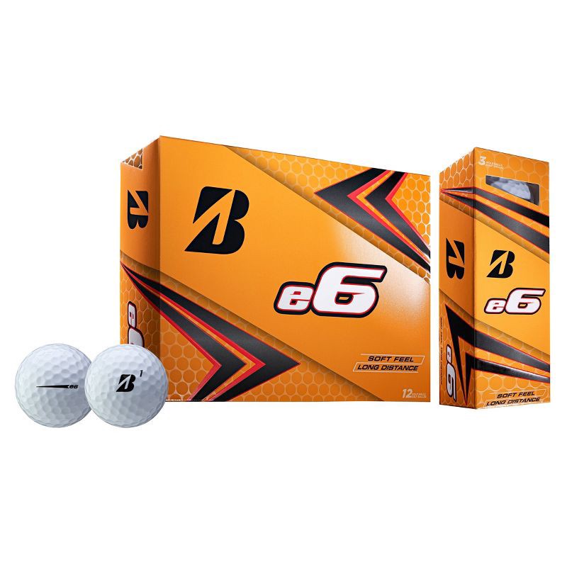 slide 2 of 3, Bridgestone Golf e6 Straight Distance Golf Balls - 12pk, 12 ct