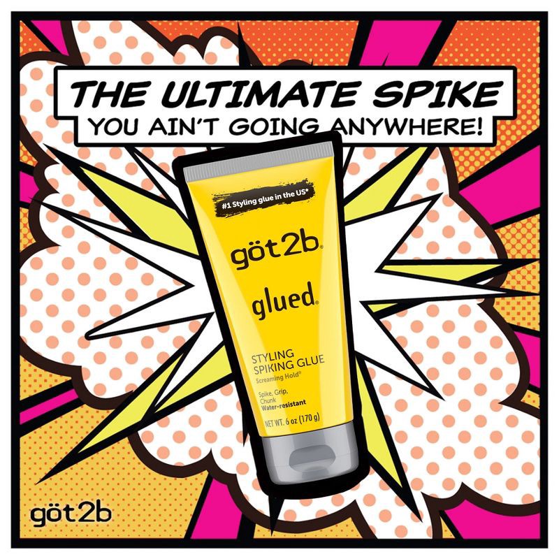 slide 7 of 14, Got2b Glued Styling Spiking Hair Glue - 6oz, 6 oz