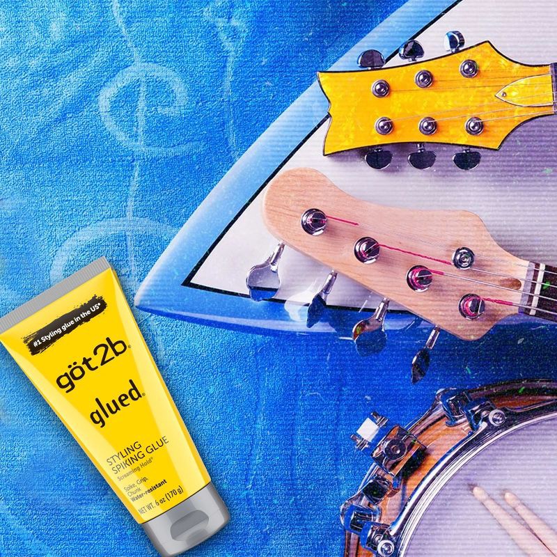 slide 1 of 14, Got2b Glued Styling Spiking Hair Glue - 6oz: Paraben-Free, Aluminum-Free, Dye-Free, For All Hair Types, 6 oz