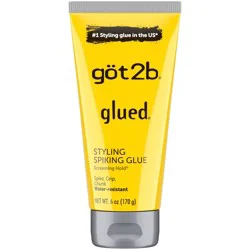 Got2b Glued Styling Spiking Hair Glue - 6oz: Paraben-Free, Aluminum-Free, Dye-Free, For All Hair Types