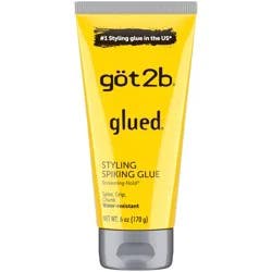 Got2b Glued Styling Spiking Hair Glue - 6oz: Paraben-Free, Aluminum-Free, Dye-Free, For All Hair Types