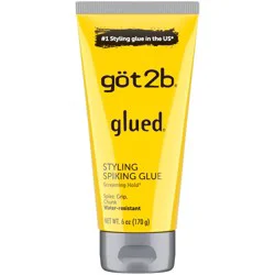 Got2b Glued Styling Spiking Hair Glue - 6oz: Paraben-Free, Aluminum-Free, Dye-Free, For All Hair Types