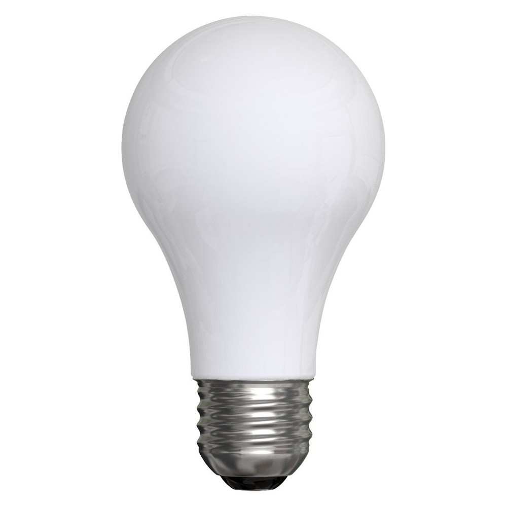 slide 2 of 3, GE 100-Watt Long Life Energy Efficient Halogen Light Bulb - Soft White, Frosted Bulb, 4 ct