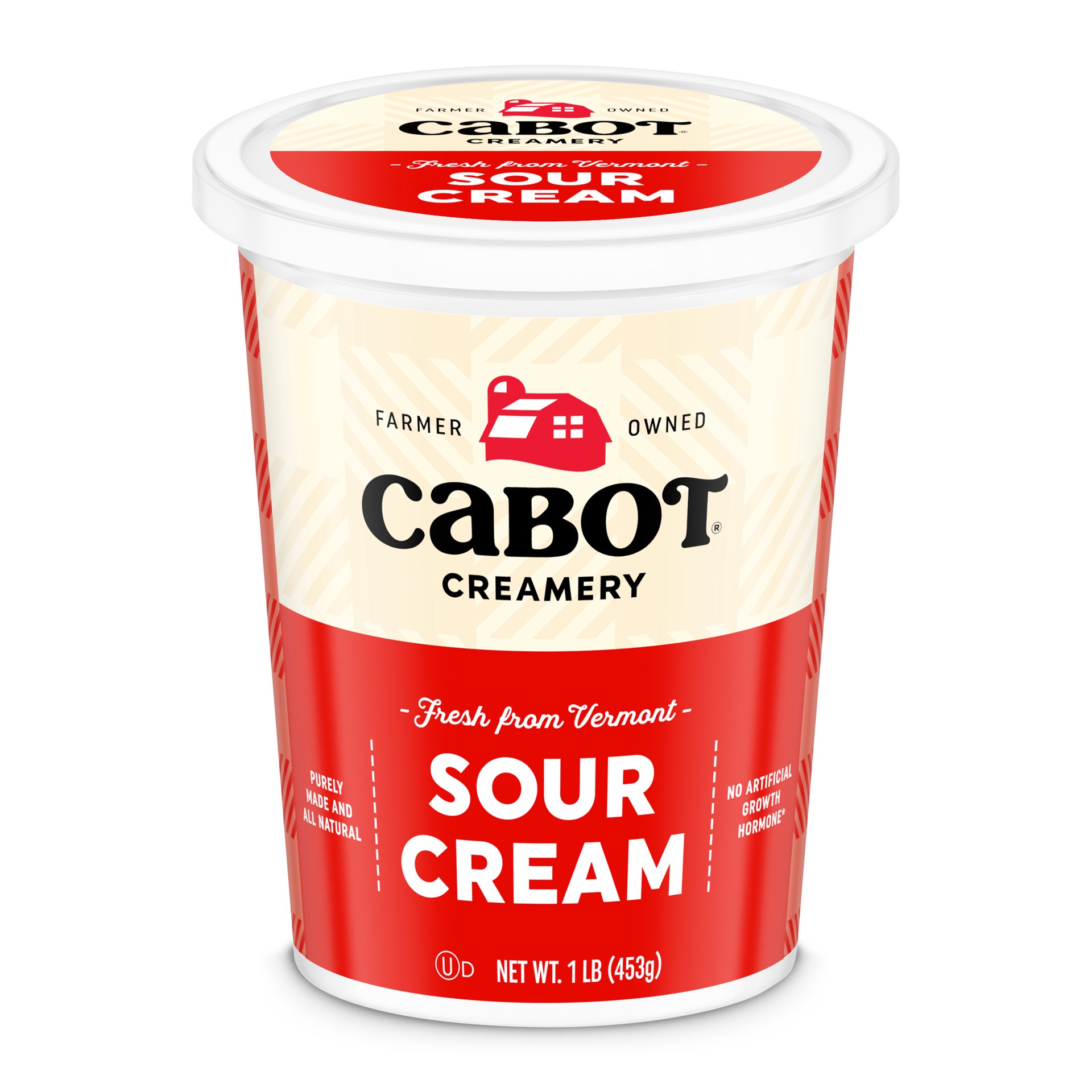 slide 1 of 1, Cabot Creamery Sour Cream 1 lb Tub) (Refridgerated Tub), 1 lb