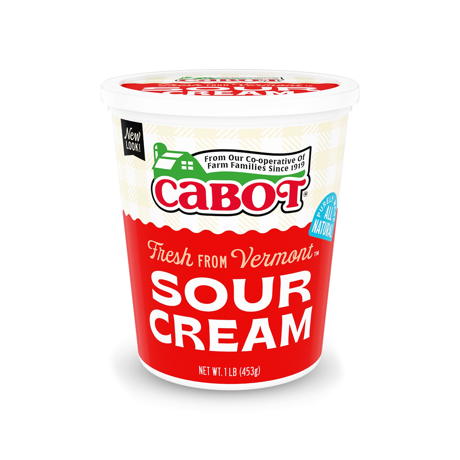 slide 1 of 1, Cabot Creamery Sour Cream 1 lb, 16 oz