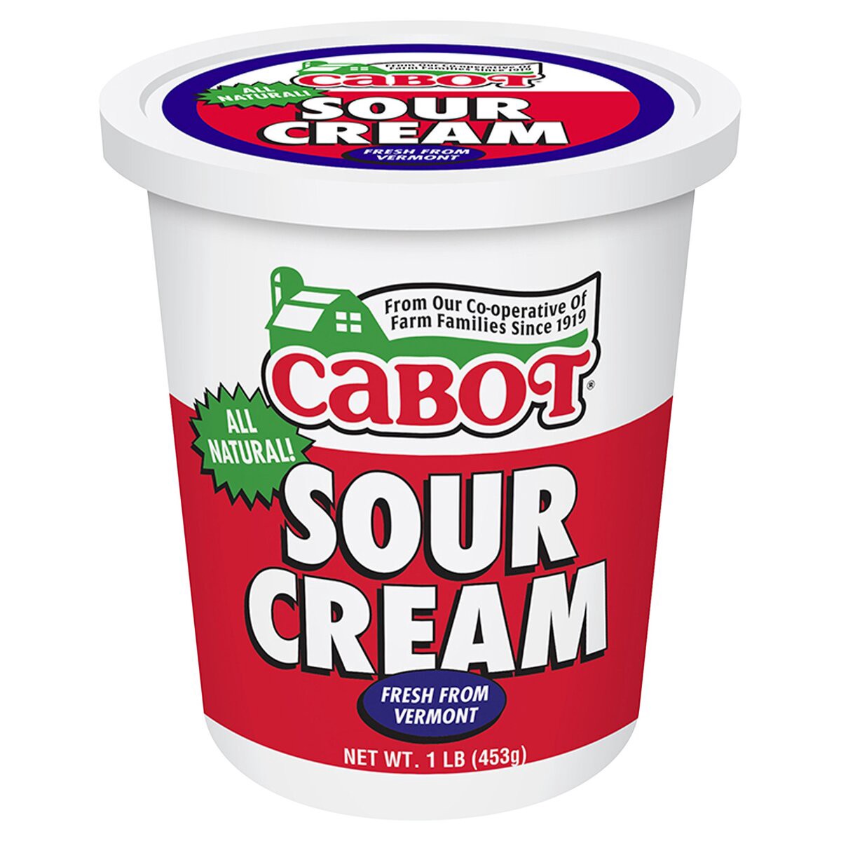 slide 1 of 1, Cabot Sour Cream, 1 lb