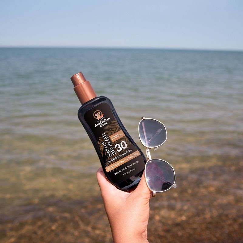 slide 2 of 6, Australian Gold Spray Gel with Instant Bronzer - SPF 30 - 8oz, 30 x 8 oz