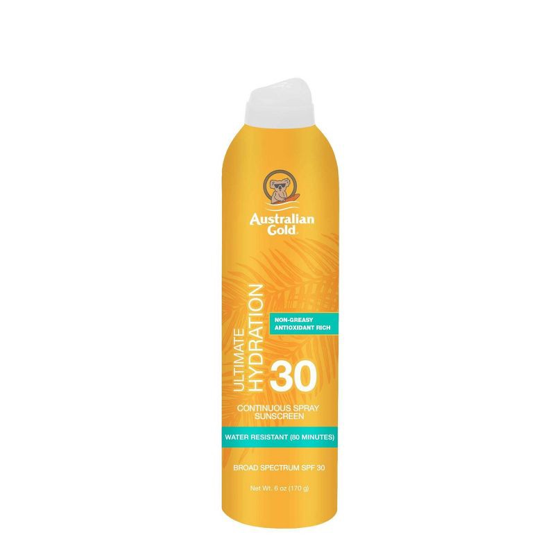 slide 1 of 6, Australian Gold Continuous Spray Sunscreen With Instant Bronzer - SPF 15 - 6 fl oz, 5 ct; 6 fl oz