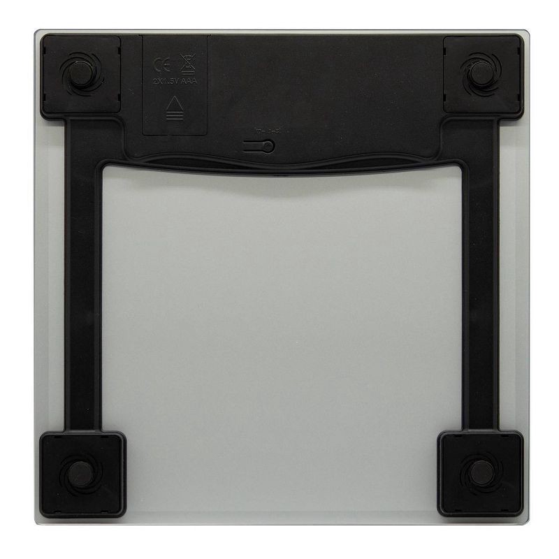 slide 10 of 13, Digital Glass Bathroom Scale Gray/Silver - Taylor, 1 ct