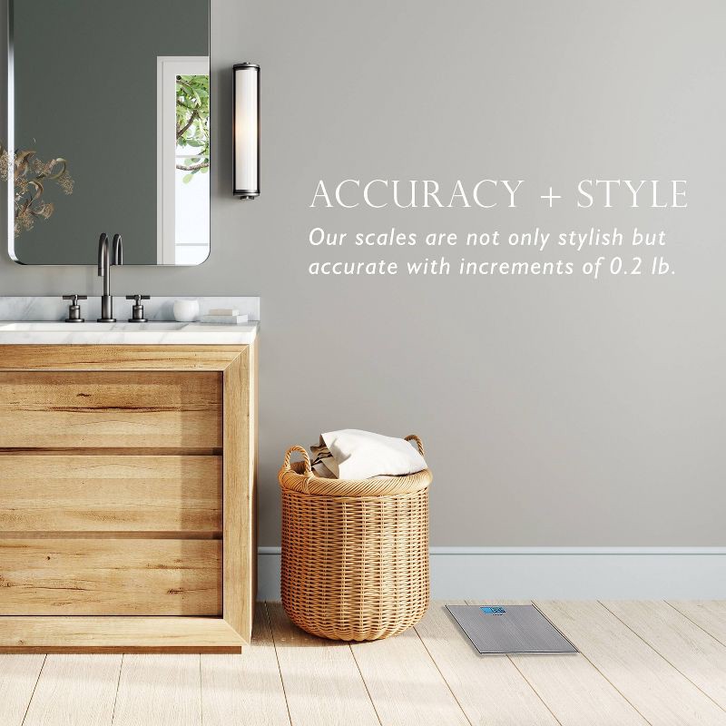 slide 6 of 12, Digital Thin Stainless Steel Bathroom Scale - Taylor, 1 ct