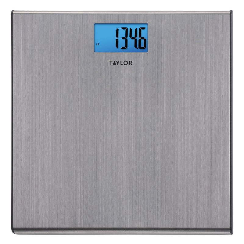 slide 1 of 12, Digital Thin Stainless Steel Bathroom Scale - Taylor, 1 ct