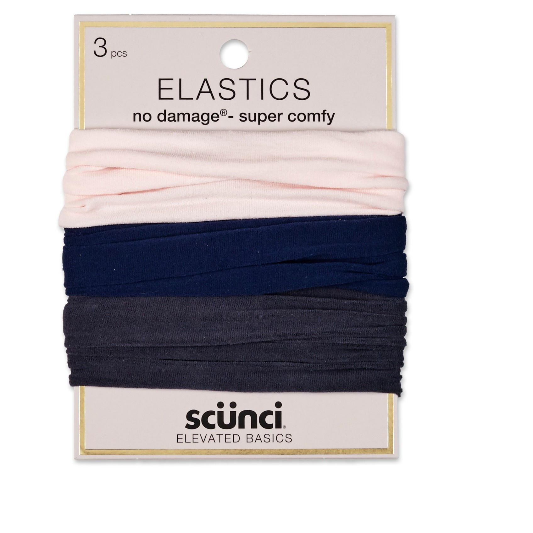 slide 1 of 2, scünci No Damage Soft Hosiery Elastics, 3 ct