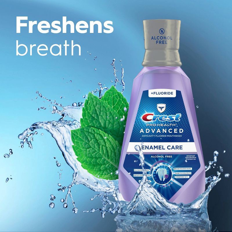slide 7 of 10, Crest Pro-Health Advanced Mouthwash, Alcohol Free, Enamel Care - 1 L, 1 liter