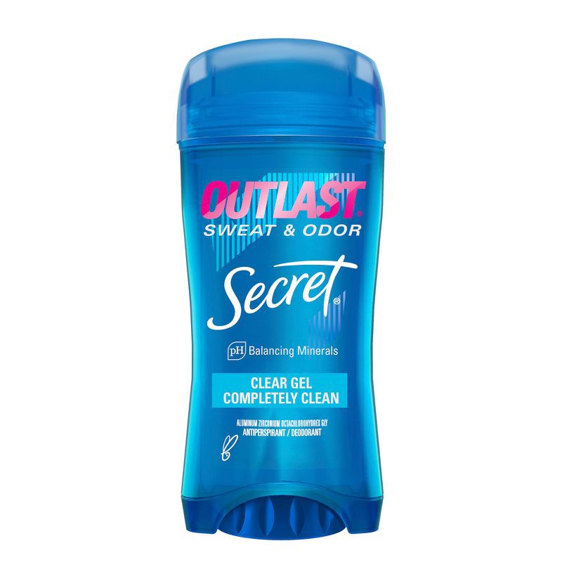 slide 1 of 10, Secret Outlast Clear Gel Antiperspirant Deodorant for Women - Completely Clean - 2.6oz, 2.6 oz