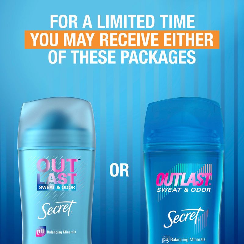 slide 9 of 10, Secret Outlast Clear Gel Antiperspirant Deodorant for Women - Completely Clean - 2.6oz, 2.6 oz