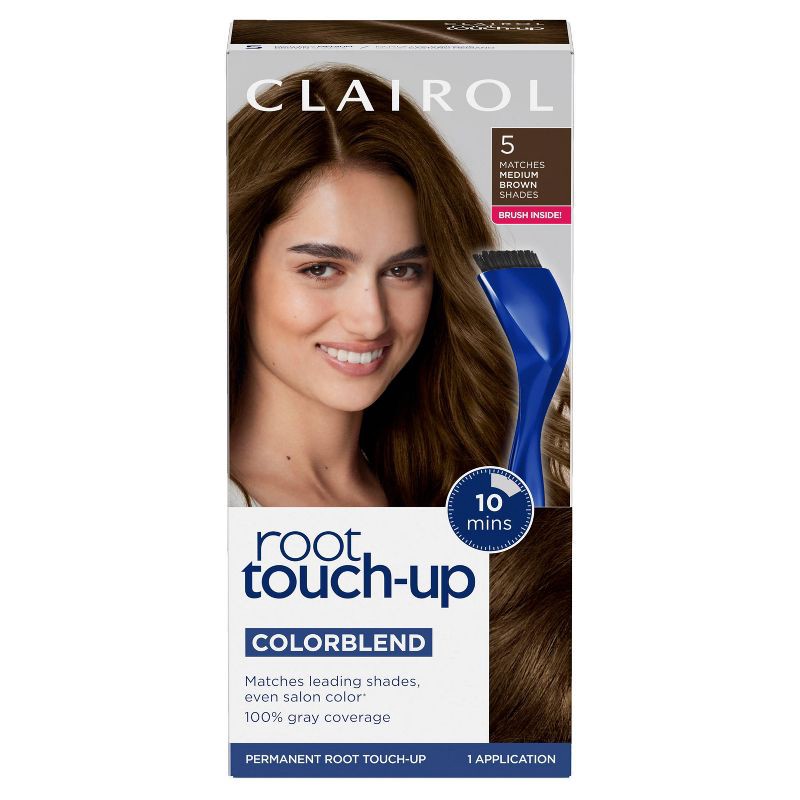 slide 1 of 9, Clairol Root Touch-Up Permanent Hair Color - 5 Medium Brown - 1 Kit, 1 ct