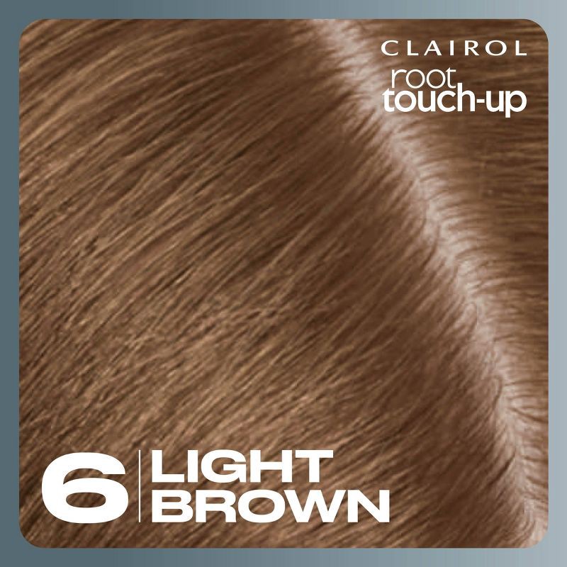 slide 3 of 9, Clairol Root Touch-Up Permanent Hair Color - 6 Light Brown - 1 Kit, 1 ct